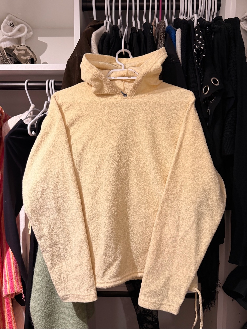 Butter yellow Fleece Pullover Sweater